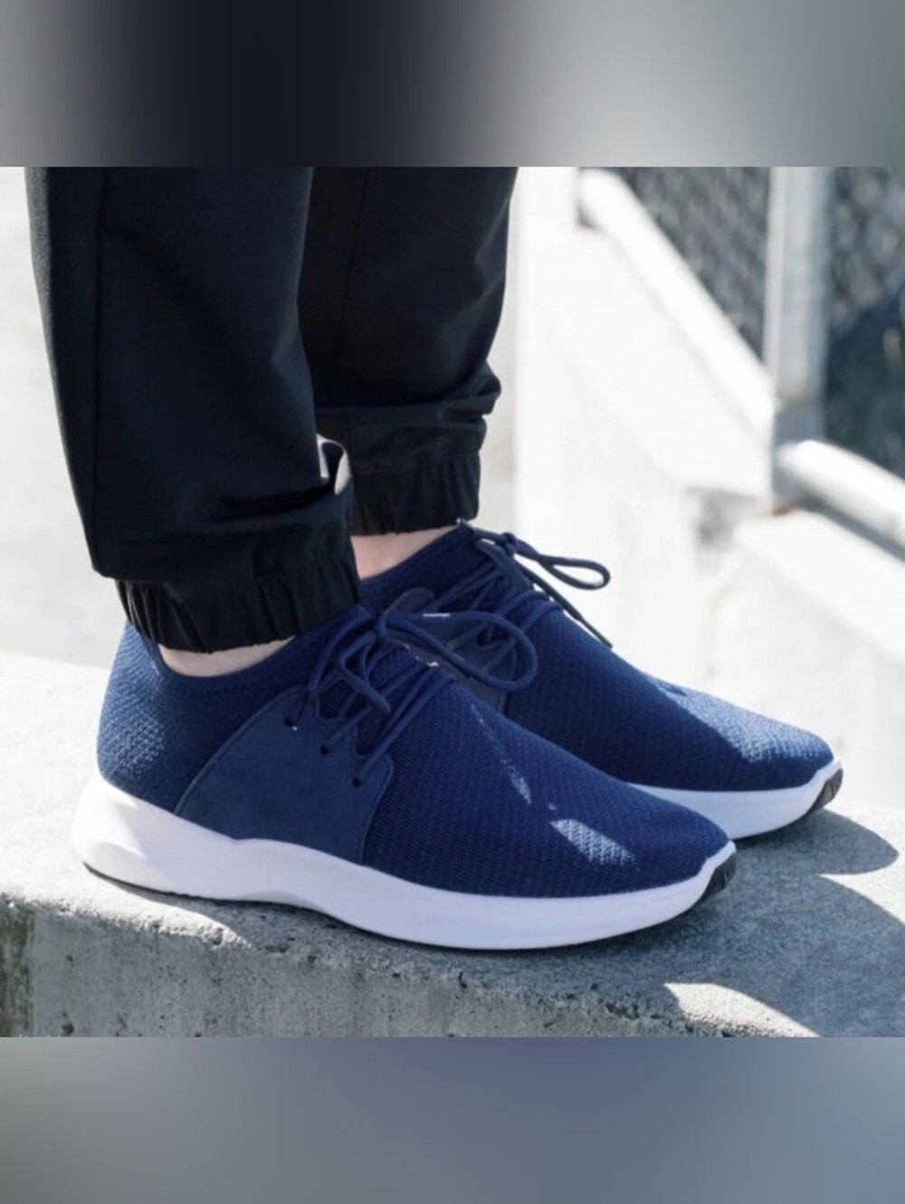Vessi Everyday Waterproof Classic Sneaker in Marine Blue Size Womens W8
